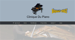 Desktop Screenshot of cliniquedupiano.com