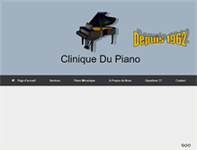Tablet Screenshot of cliniquedupiano.com